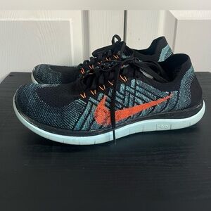 Mens Nike Free 4.0 Flyknit Barefoot Running Shoes Size 10.5 717075-002